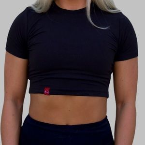BXACTIV Black Crop Top